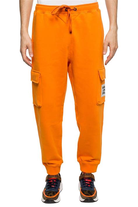 burberry orange sweat pants|Burberry shorts men outfit.